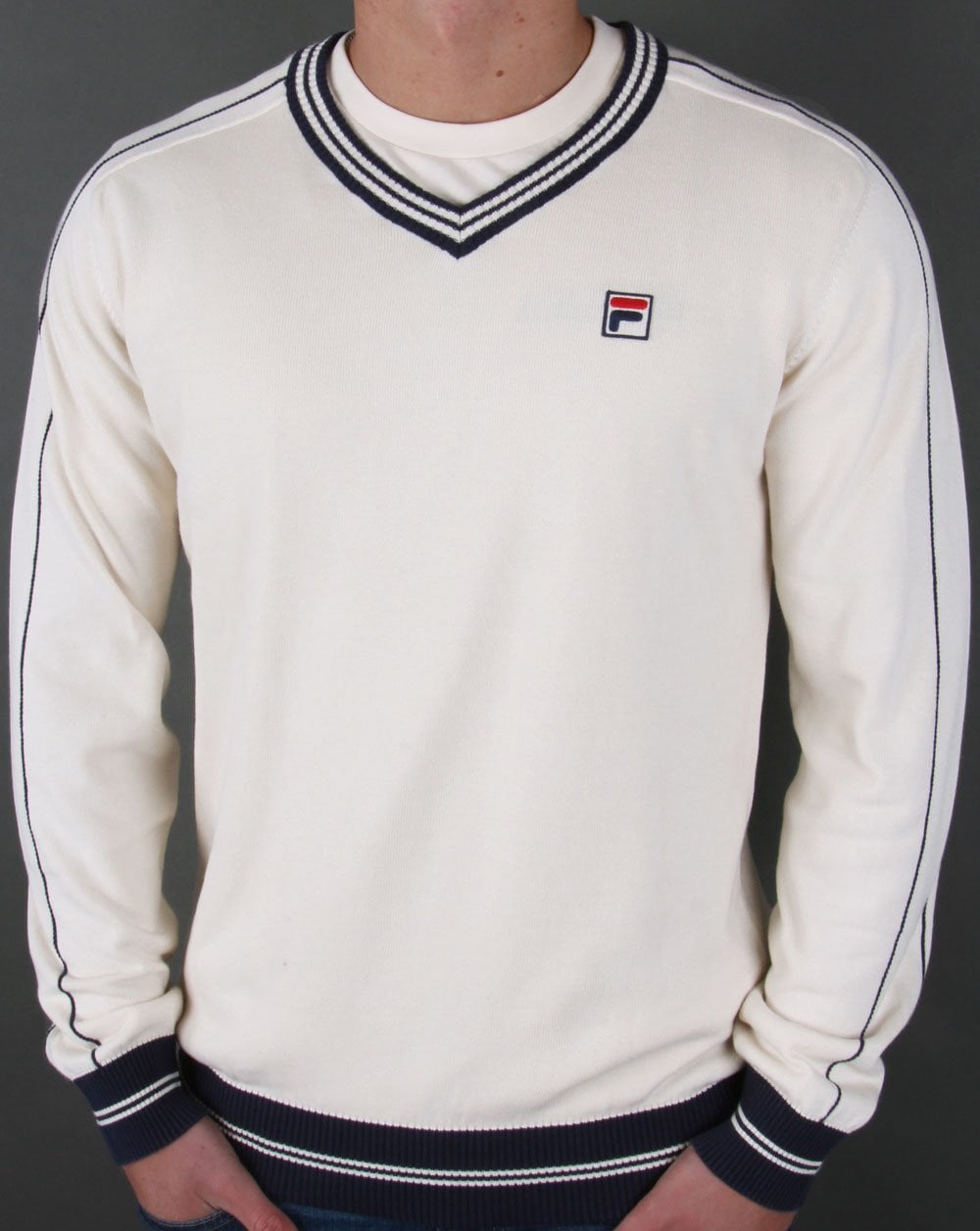 Fila Vintage Borg V Neck Jumper