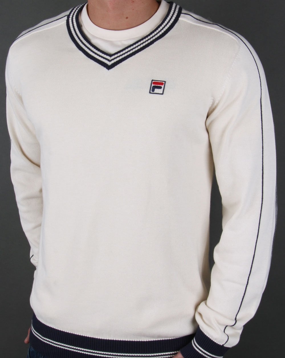 Fila Vintage Borg V Neck Jumper