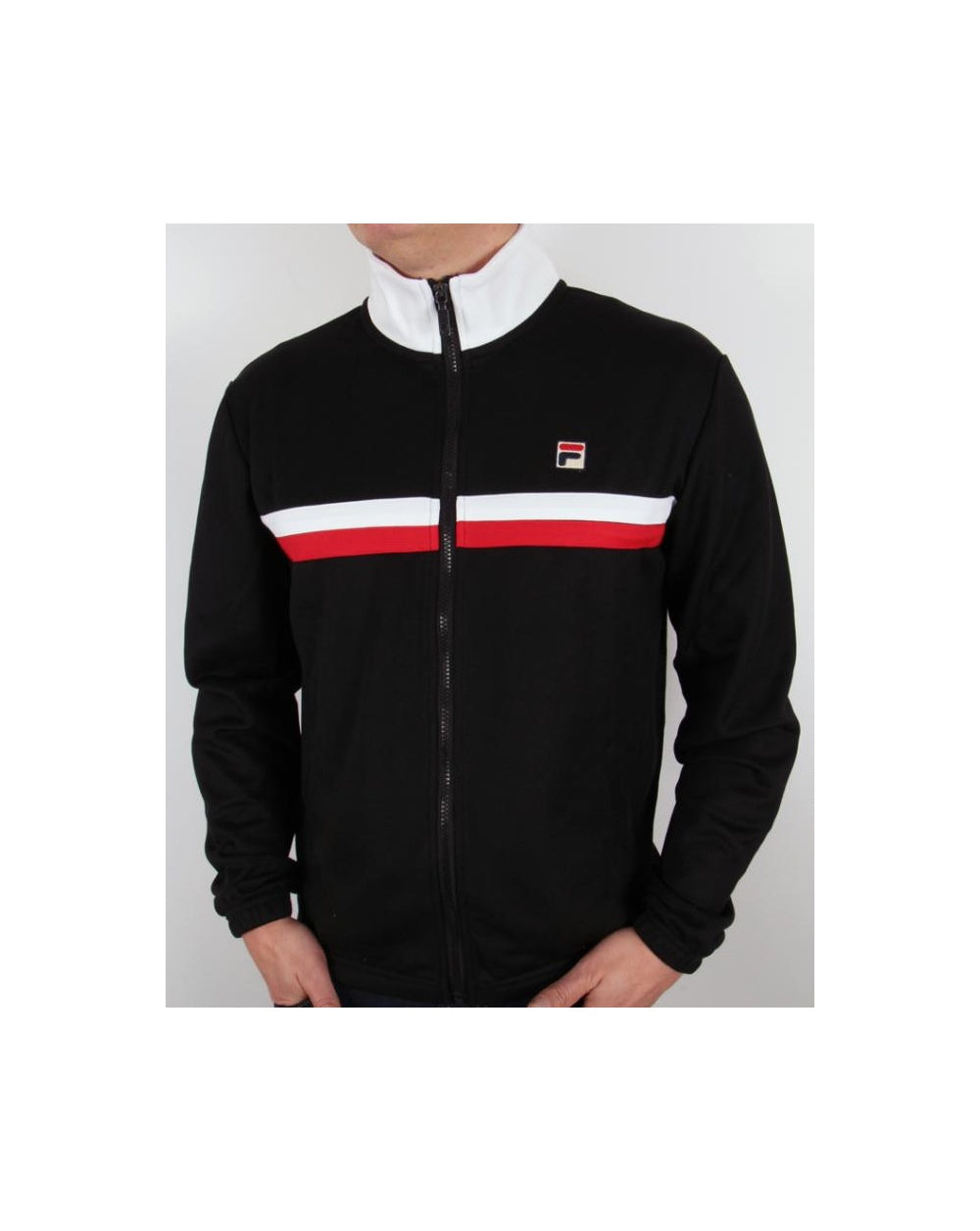 Fila Vintage Bowbreaker 2 Track Top Black/White/Red