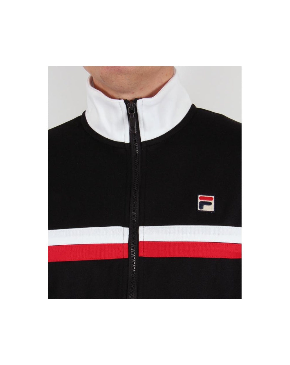 Fila Vintage Bowbreaker 2 Track Top Black/White/Red