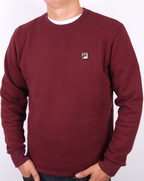 Fila Vintage Brixen Sweatshirt Burgundy