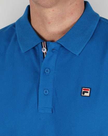 Fila Vintage Brizzi Polo Shirt Imperial Blue