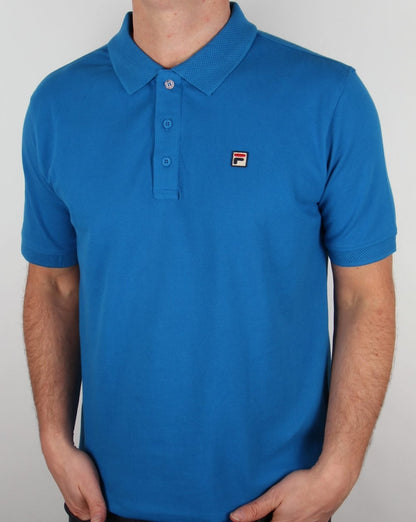 Fila Vintage Brizzi Polo Shirt Imperial Blue