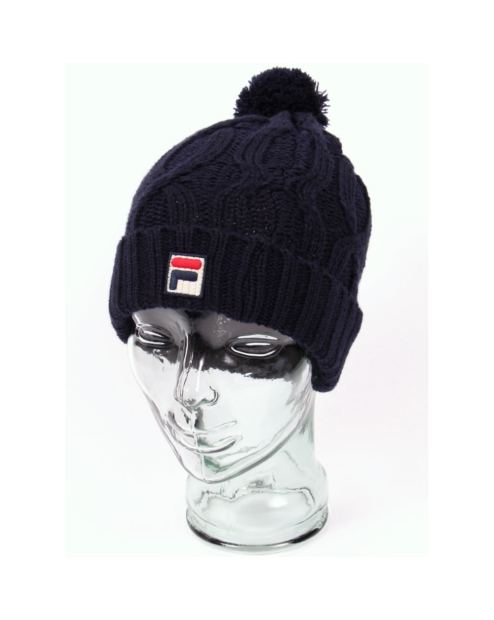 Fila Vintage Calapai Knitted Ski Bobble Beanie Navy