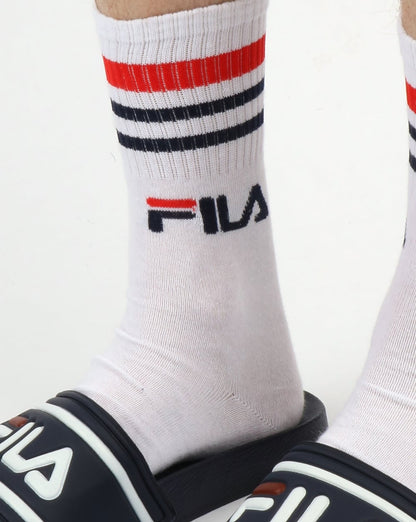 Fila Vintage Calza 3 Pack Socks White