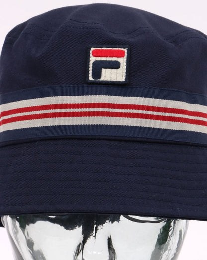 Fila Vintage Casp Bucket Hat Navy