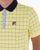 Fila Vintage Check Polo Shirt Yellow/Navy/Sky