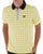 Fila Vintage Check Polo Shirt Yellow/Navy/Sky