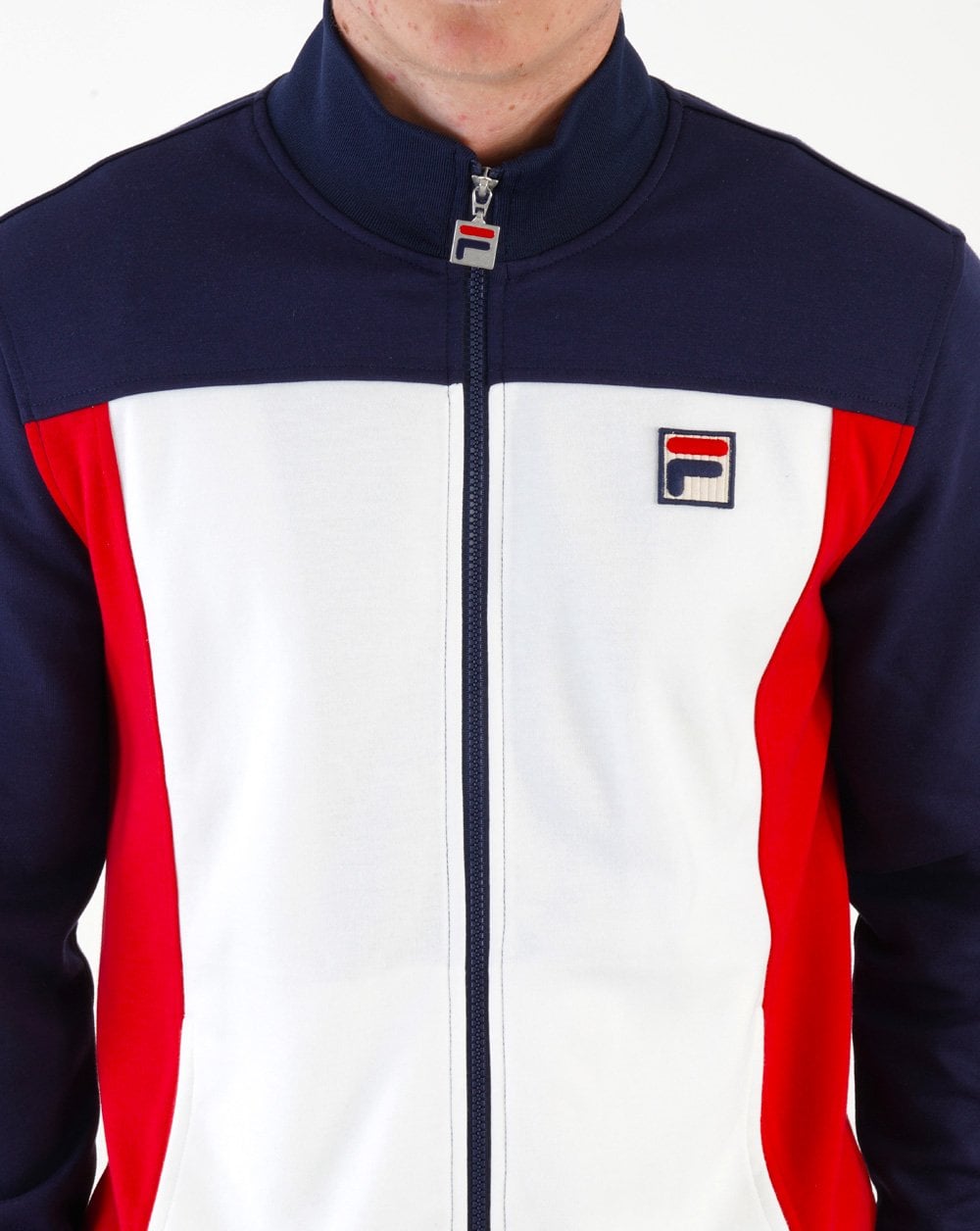 Fila Vintage Classic Track Top Navy White Red