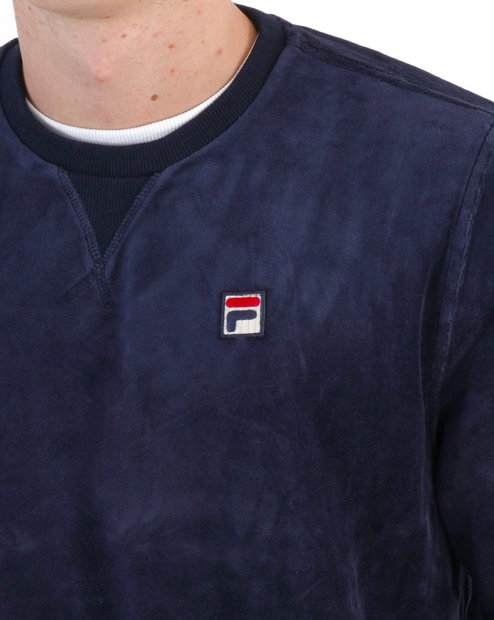 Fila Vintage Classy Velour Sweat Navy