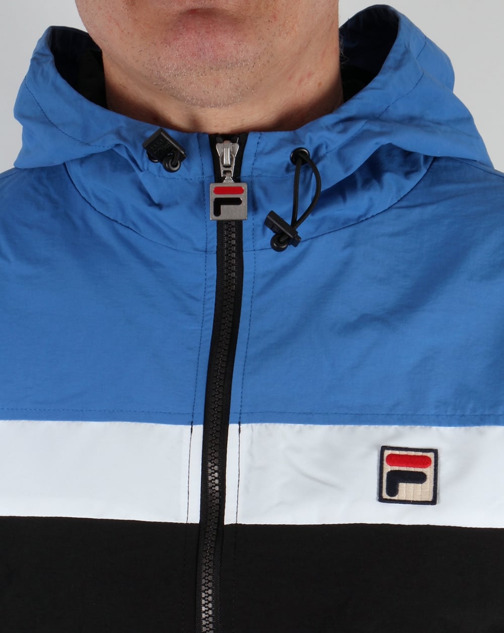 Fila Vintage Clipper Jacket Black/Ocean/White