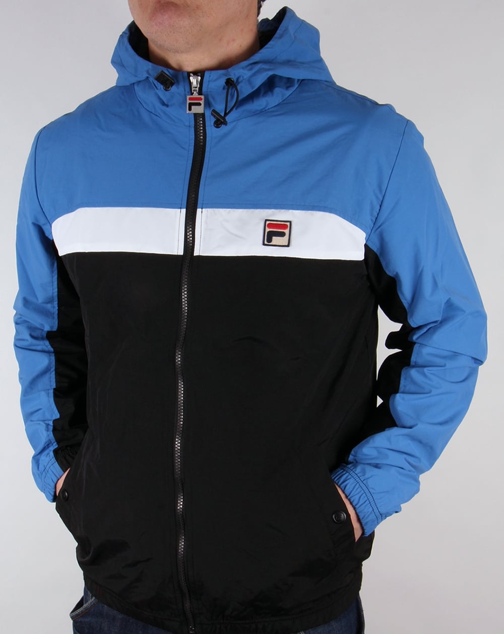 Fila Vintage Clipper Jacket Black/Ocean/White