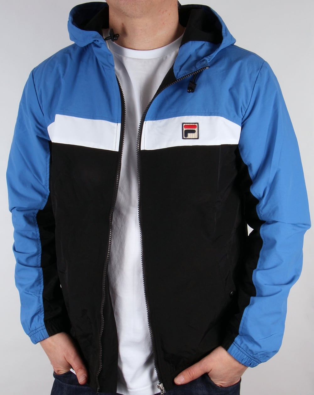 Fila Vintage Clipper Jacket Black/Ocean/White