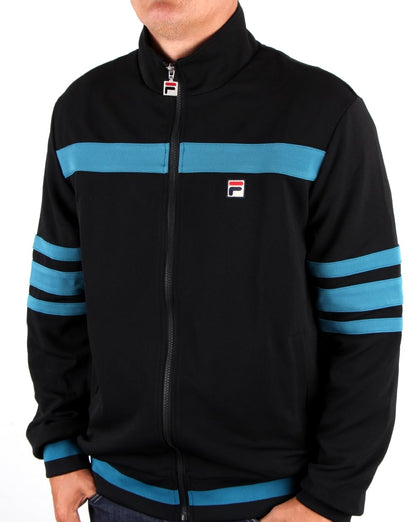 Fila Vintage Courto Track Top Black/ Blue