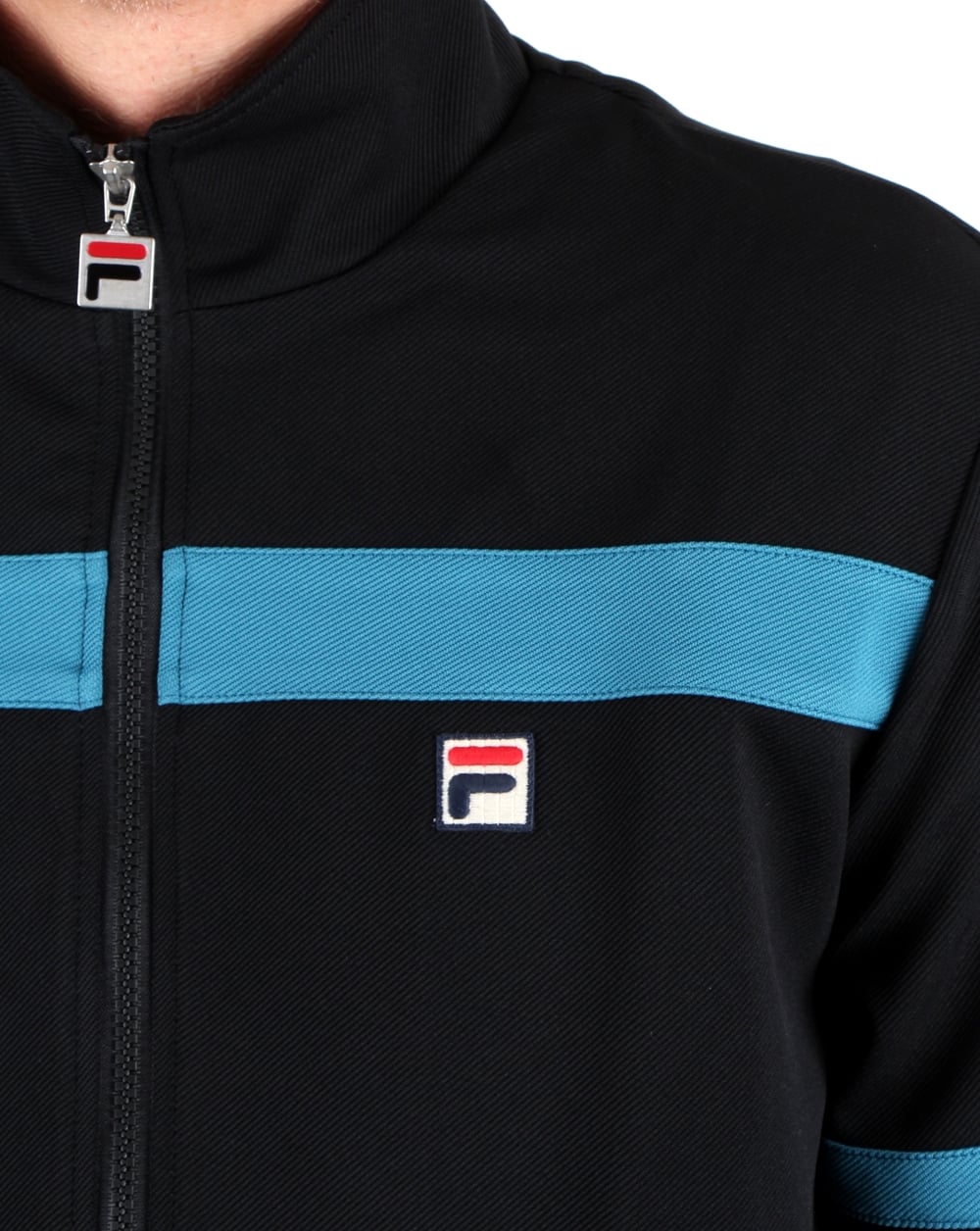 Fila Vintage Courto Track Top Black/ Blue