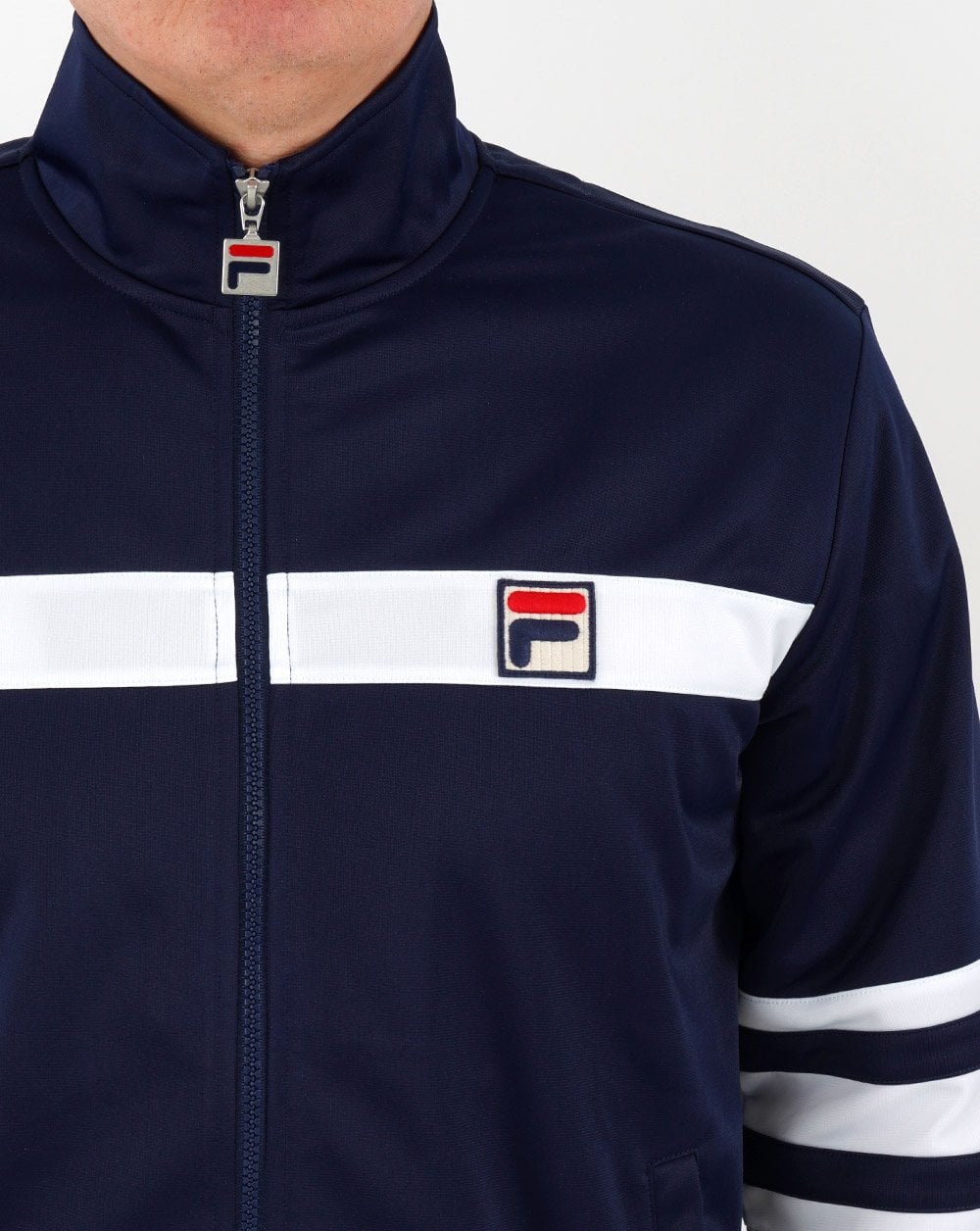 Fila Vintage Courto Track Top Navy/white