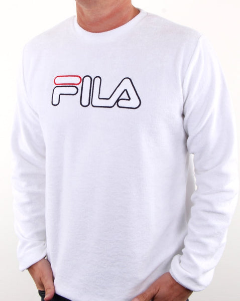 Fila Vintage Cristallo Towelling Sweat White