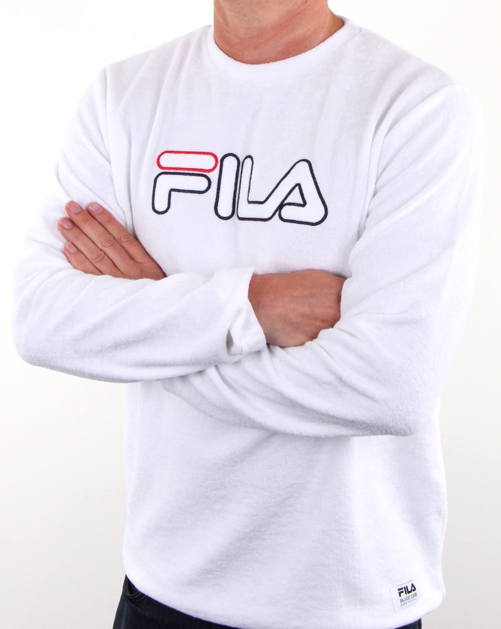 Fila Vintage Cristallo Towelling Sweat White