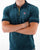 Fila Vintage Devon Velour Polo Dark Teal