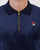Fila Vintage Devon Velour Polo Navy