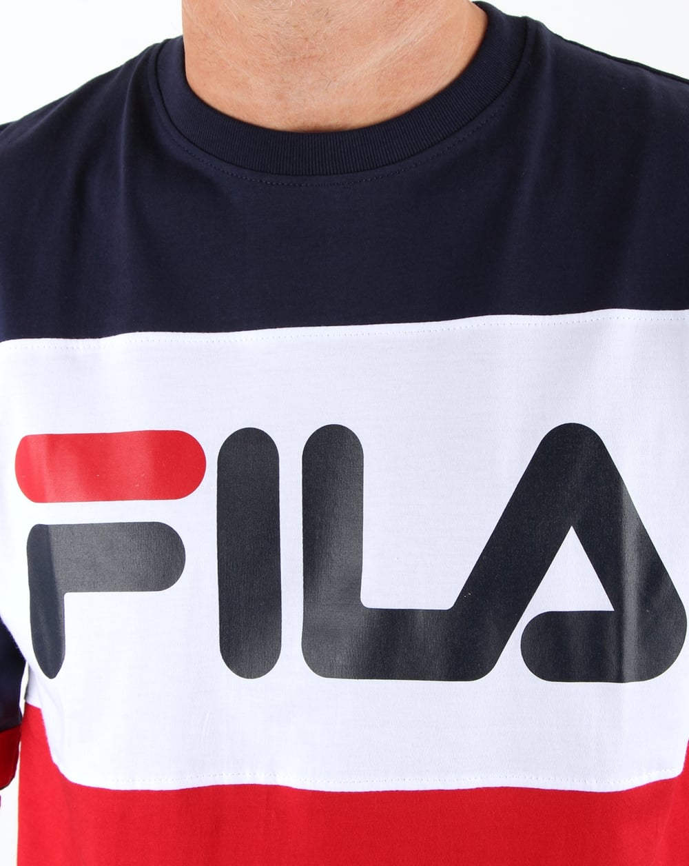 Fila Vintage Dylan Long Sleeve T Shirt Navy