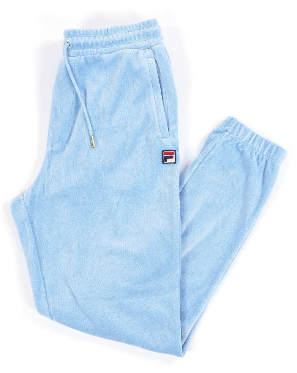 Fila Vintage Eddie Velour Track Pants Sky Blue