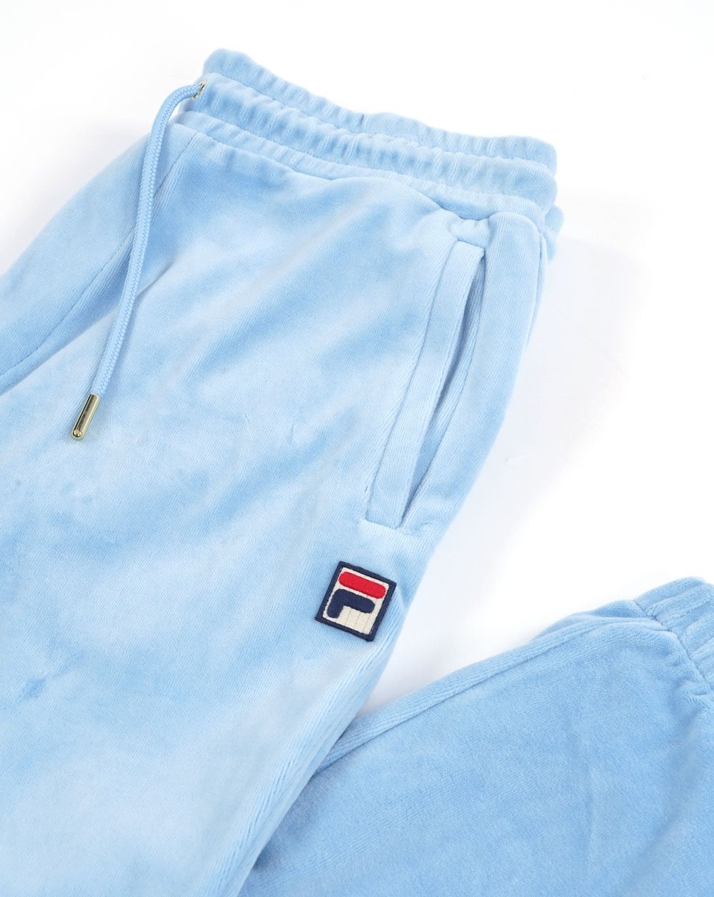 Fila Vintage Eddie Velour Track Pants Sky Blue
