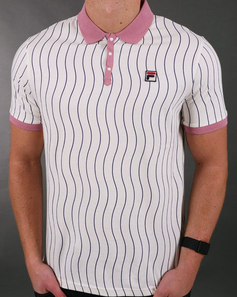 Fila Vintage Ellery Polo Shirt Off White
