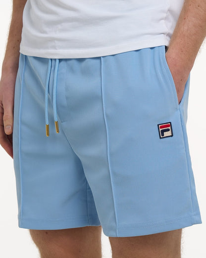 Fila Vintage Eusebio Pin Tuck Shorts Light Blue