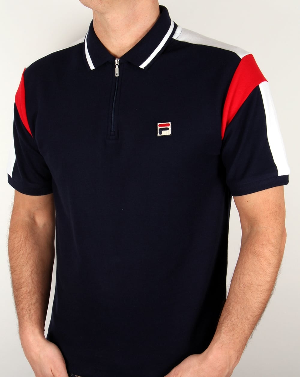 Fila Vintage Fabbiano Polo Shirt Navy