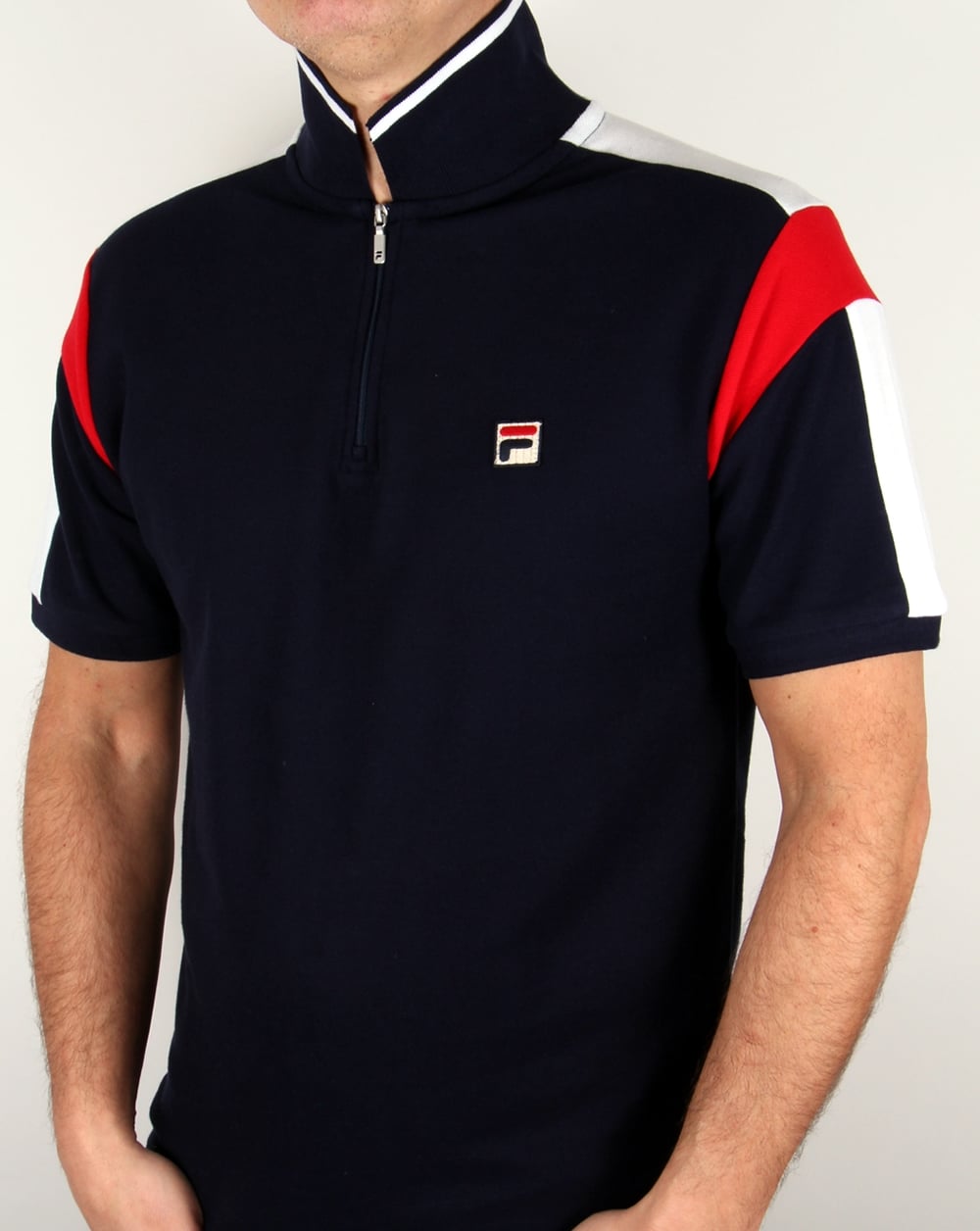 Fila Vintage Fabbiano Polo Shirt Navy