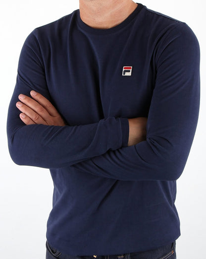 Fila Vintage Felice Long Sleeve T-shirt Navy