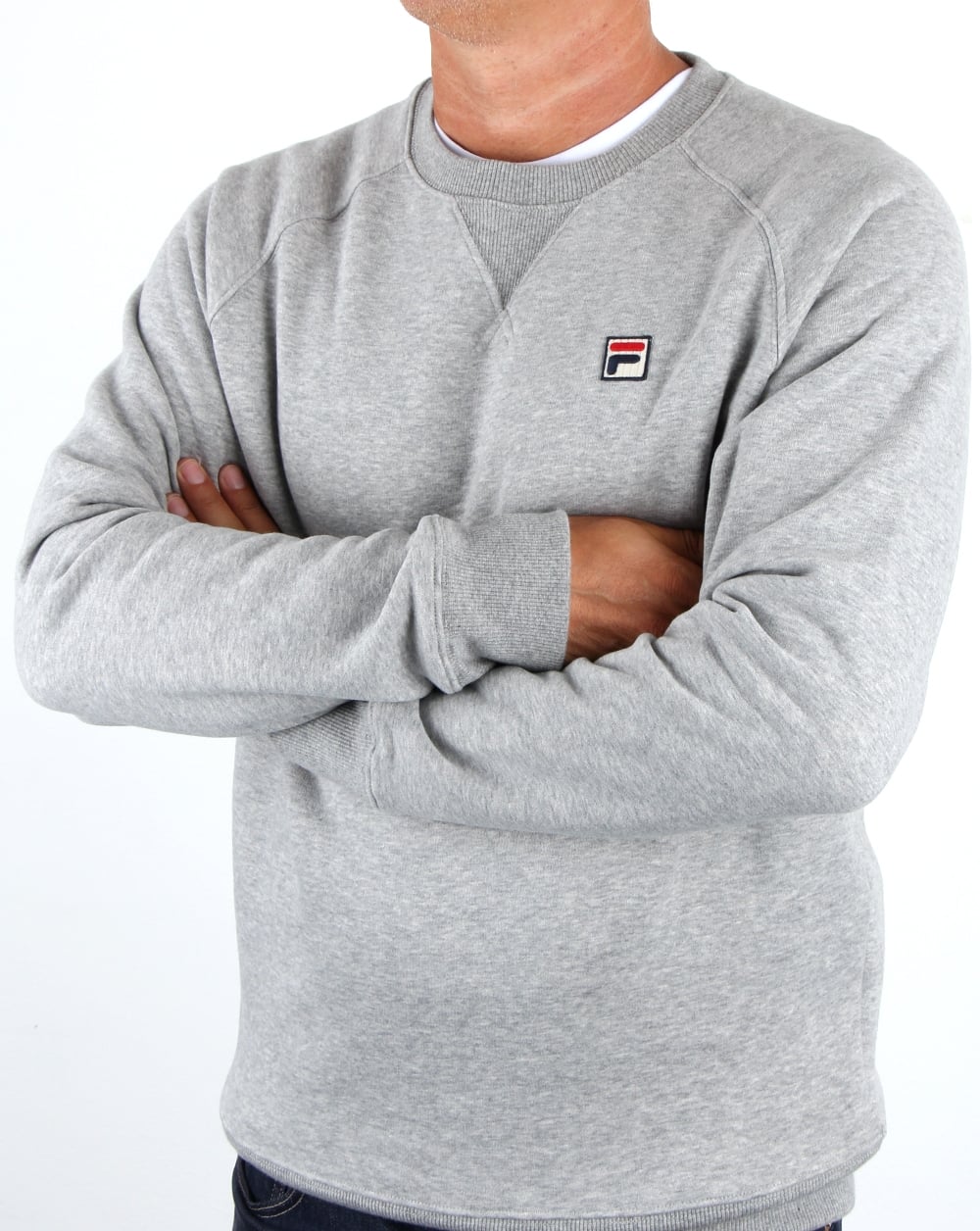 Fila Vintage Filippo Crew Sweat Grey Twist