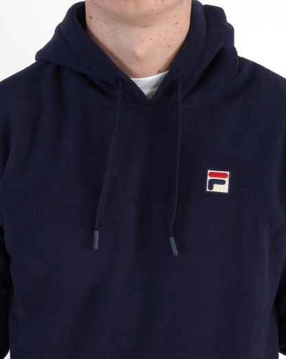 Fila Vintage Finn Polar Fleece Hoody Navy