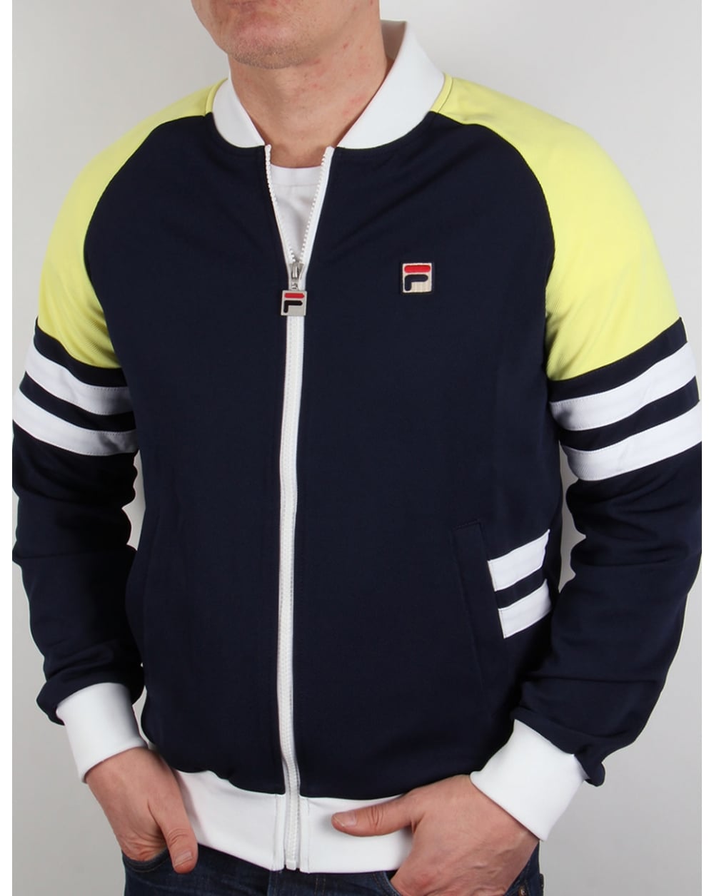 Fila Vintage Founder Track Top Navy/yellow