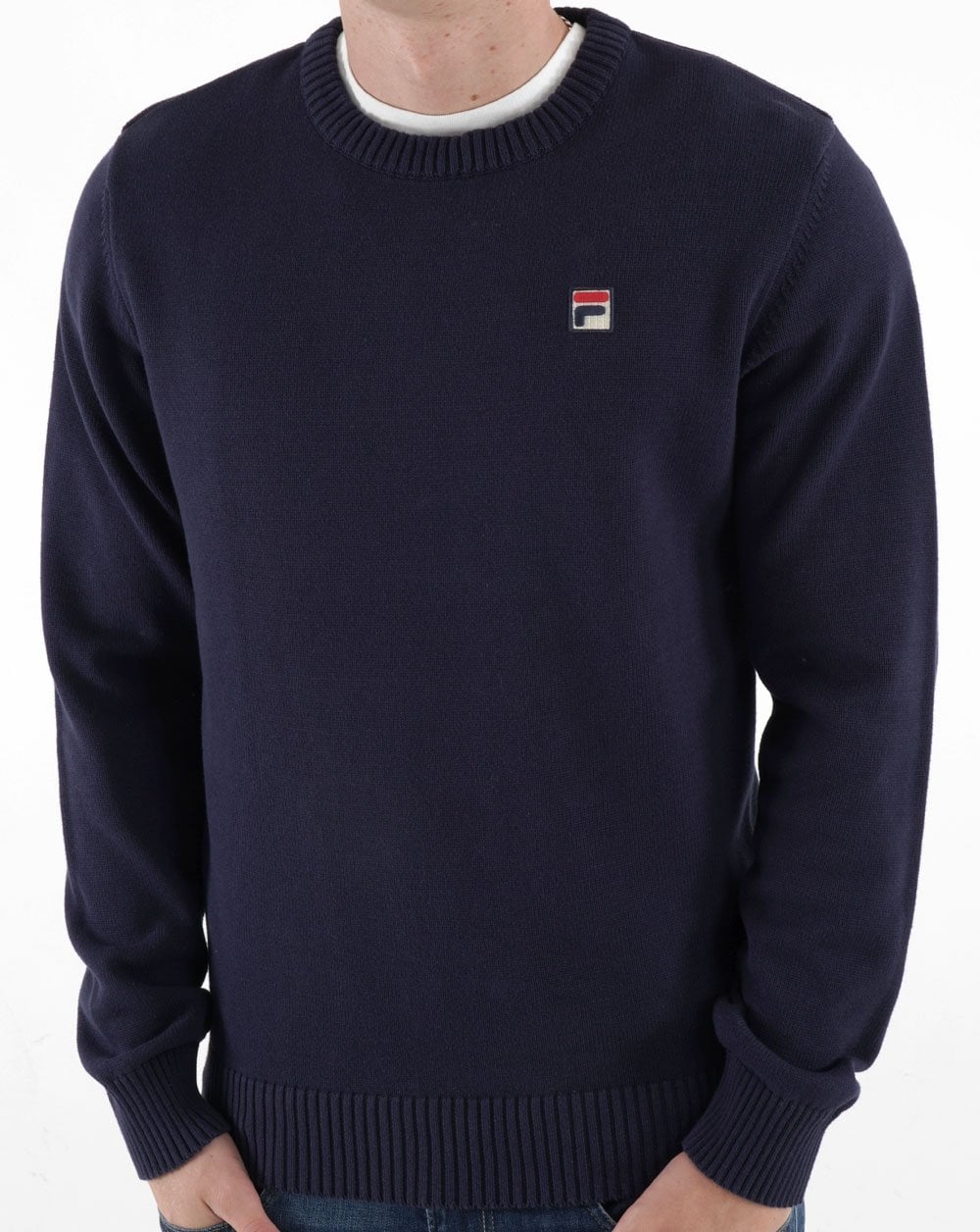 Fila Vintage Gavla Crew Knit Navy