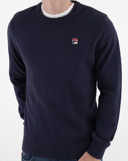 Fila Vintage Gavla Crew Knit Navy