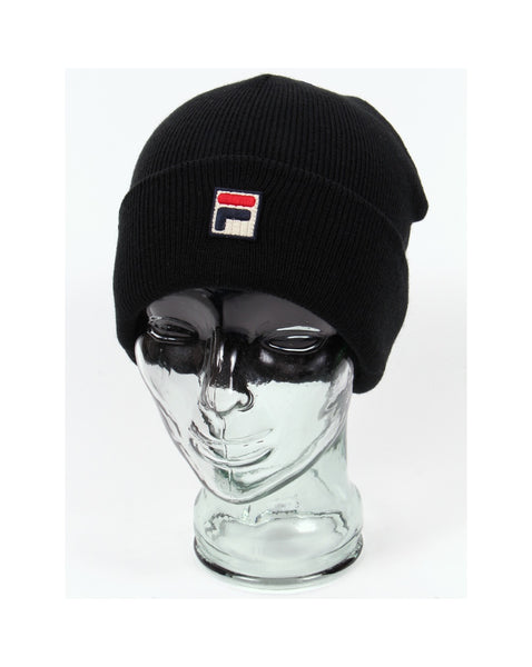 Fila Vintage Gozzi Foldover Ski Beanie Black