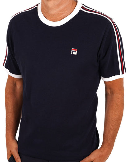 Fila Vintage Holden T Shirt Navy/White