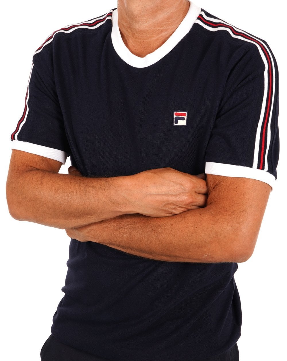 Fila Vintage Holden T Shirt Navy/White