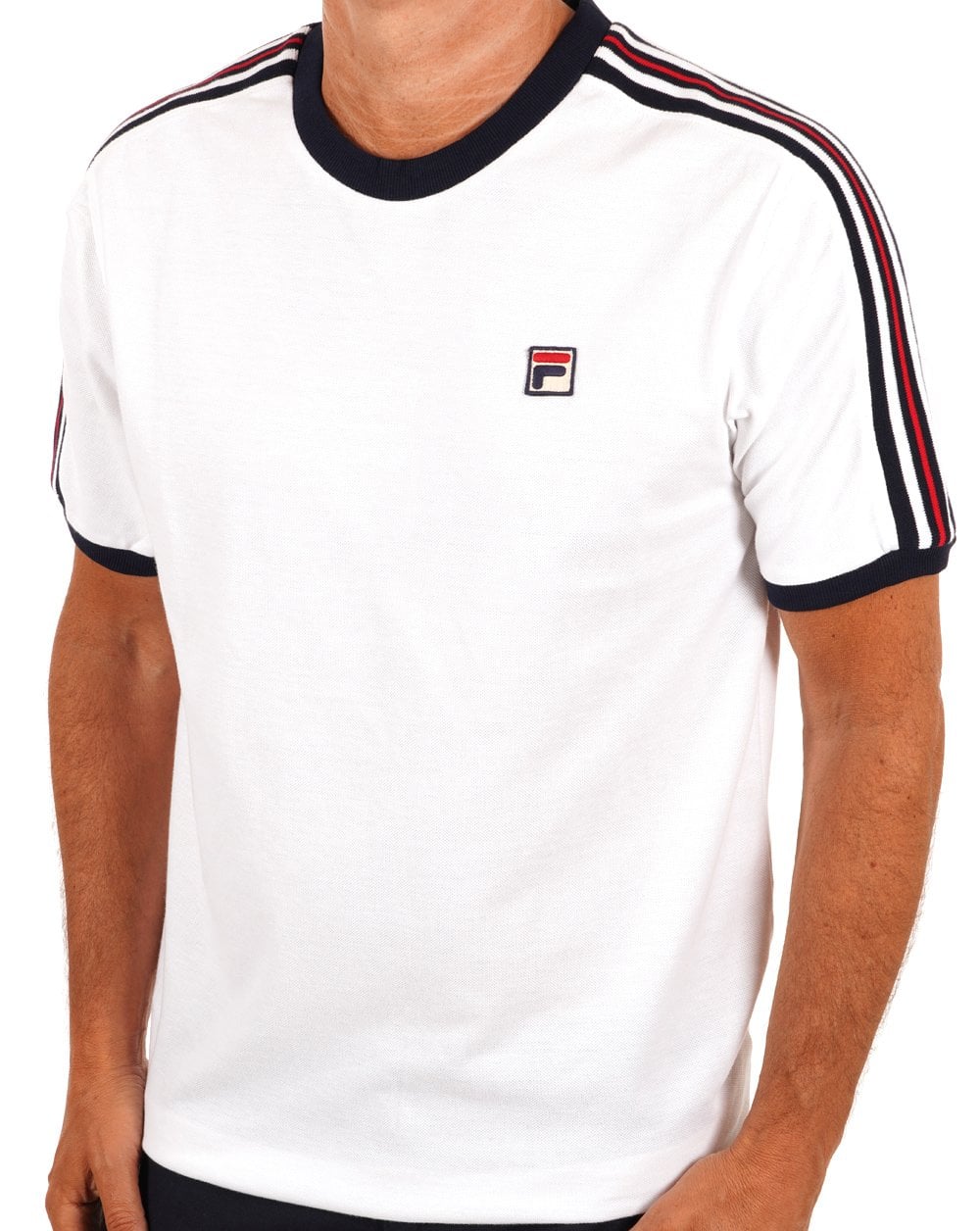 Fila Vintage Holden T Shirt White/Navy