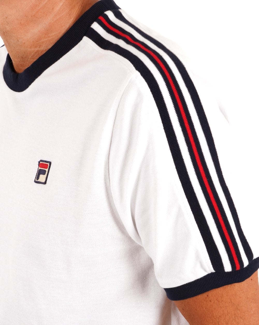 Fila Vintage Holden T Shirt White/Navy