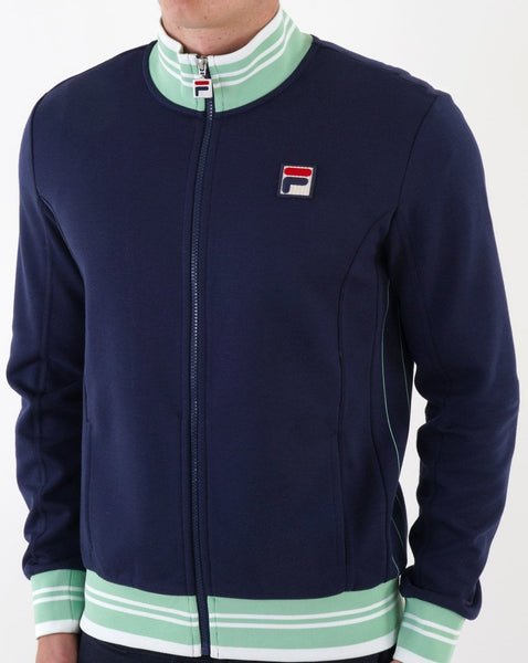 Fila Vintage Kesha Track Top Navy/ Mint Green