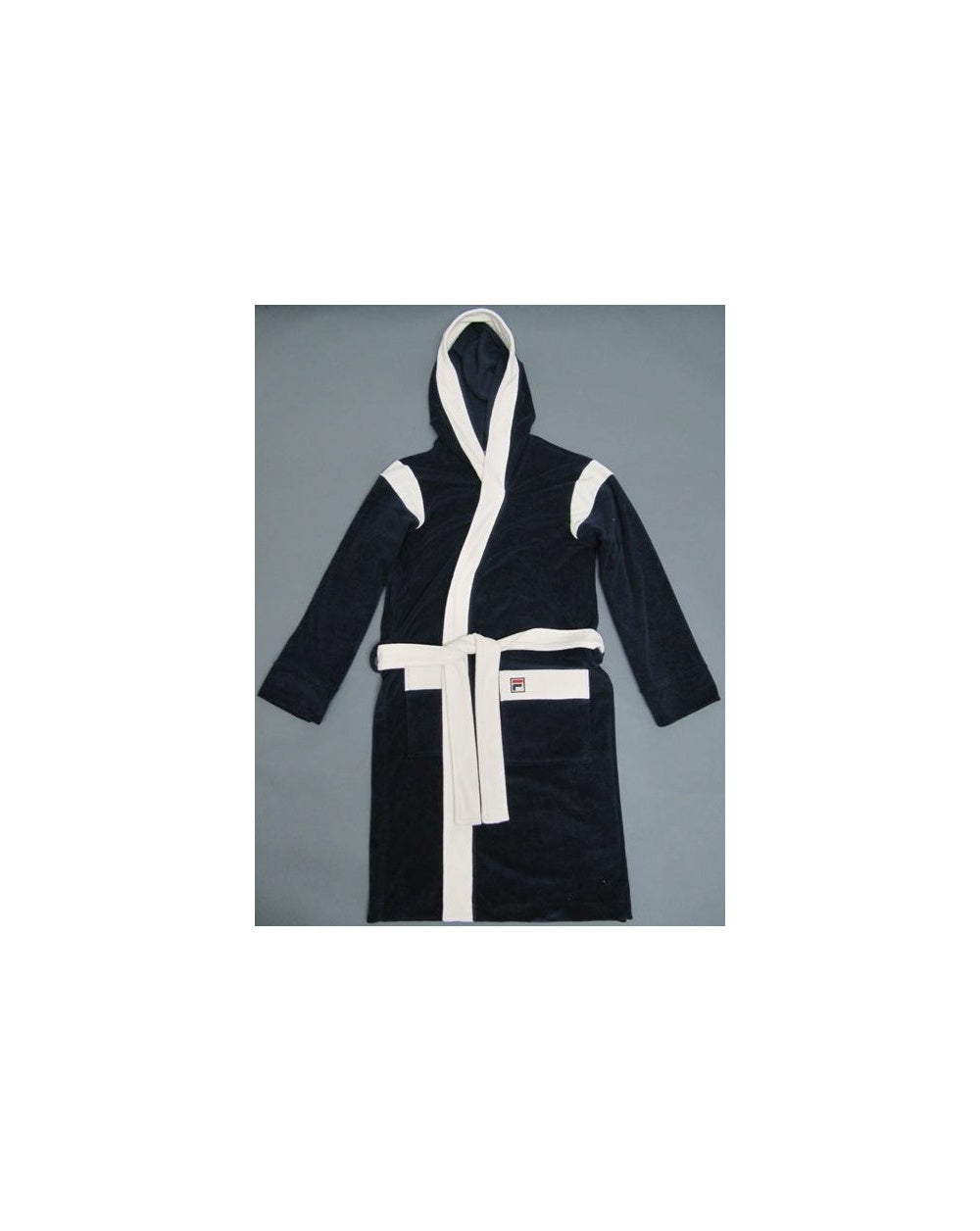 Fila Vintage Lounger Dressing Gown Navy/White