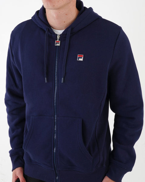 Fila Vintage Lucian Full Zip Hoodie Navy