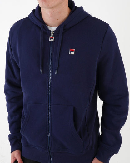 Fila Vintage Lucian Full Zip Hoodie Navy