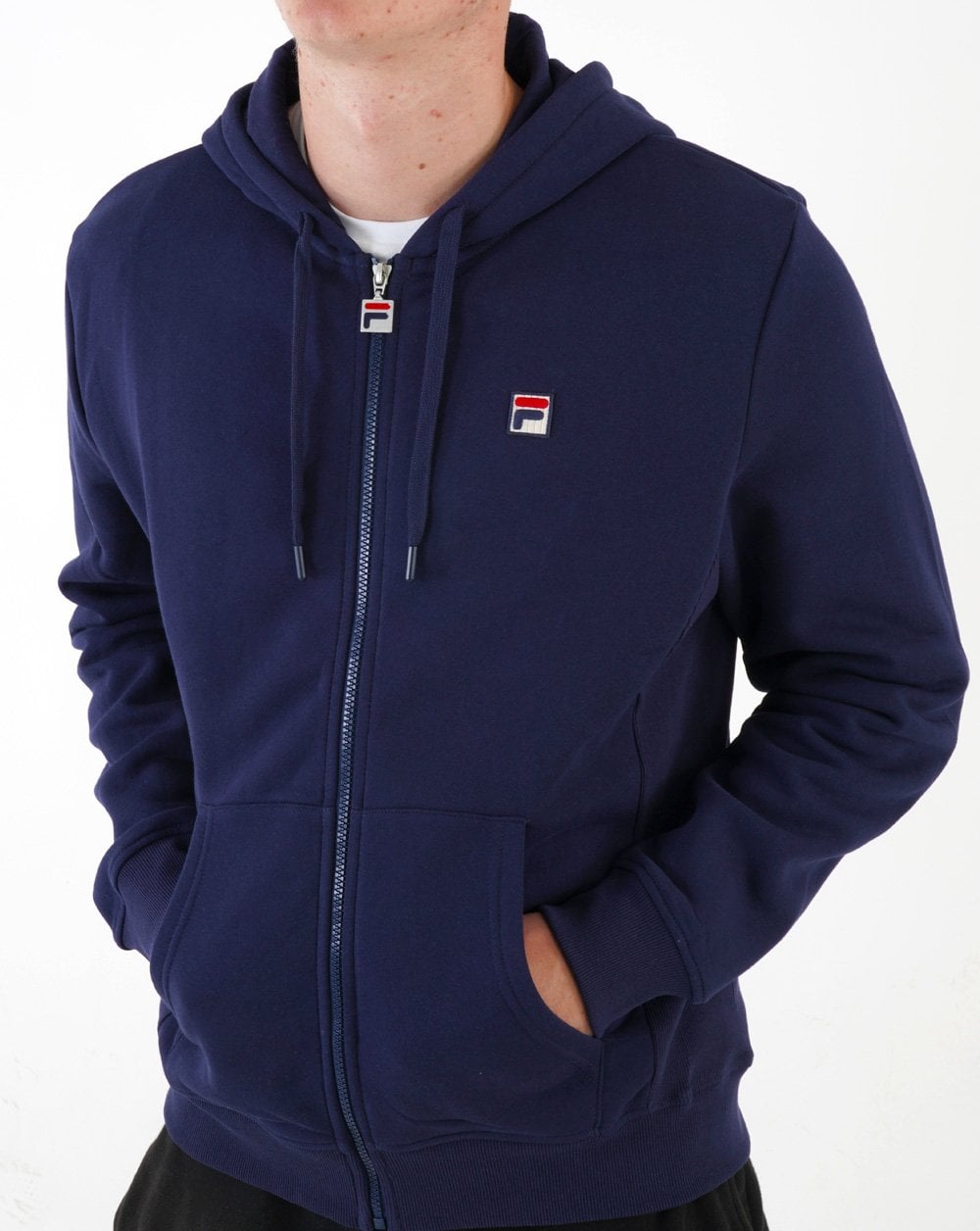 Fila Vintage Lucian Full Zip Hoodie Navy