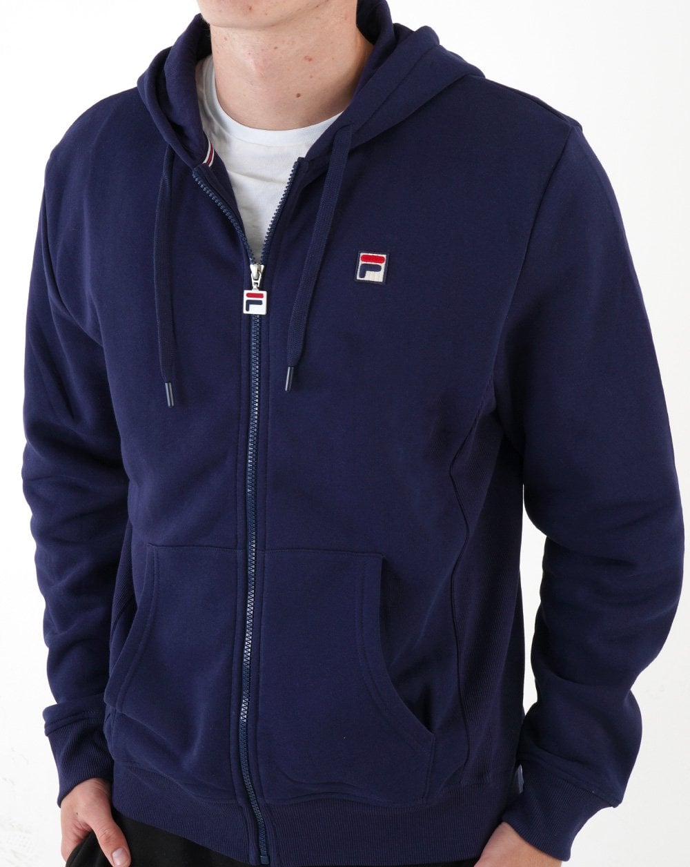 Fila Vintage Lucian Full Zip Hoodie Navy
