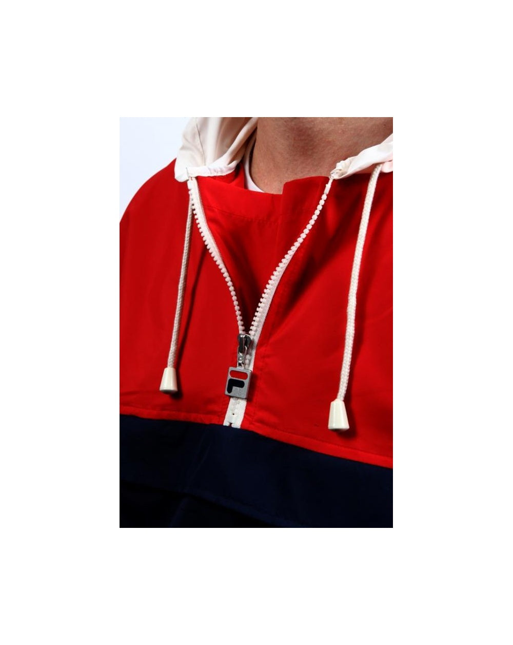 Fila Vintage Macker Cagoule Jacket Navy/Red