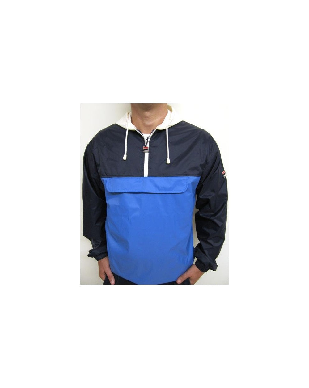 Fila Vintage Macker Cagoule Jacket Navy/Royal Blue